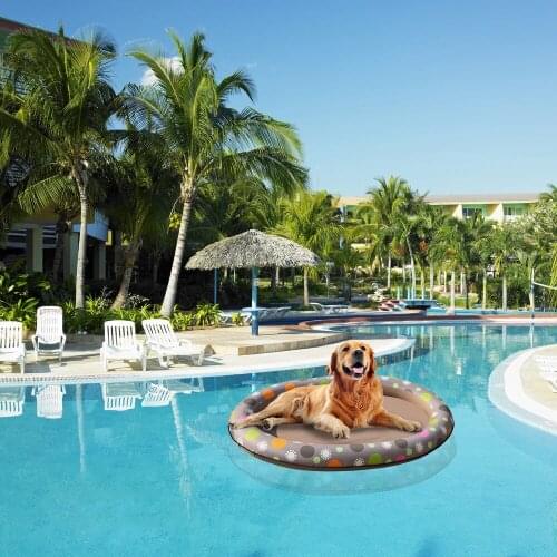 Dog Inflatable Hammock Pet Pool Floating Bed Water Toy Spring Summer Swimming Ring Inflatable Beach Toy for Dog Cat
