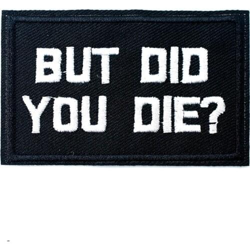 BUT DID Size:5.0x7.9cm Mend Patch Badges Embroidered Applique Sewing Clothes Stickers Garment Apparel Accessories Patches Badge