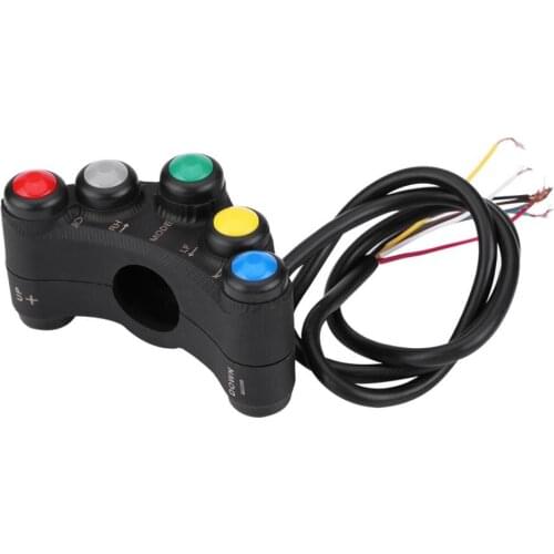 22mm 12V Motorcycle Handlebar Switch Headlight Turn Fog Light Horn ON/OFF Start Kill Switch 2018