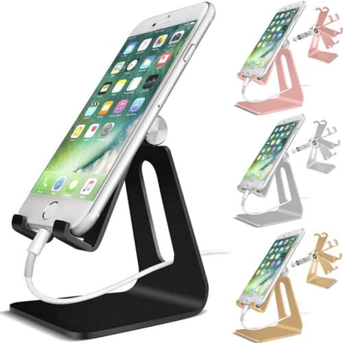 Cell Phone Tablet Switch Stand Aluminum Desk Table Holder Cradle Dock Mount Phone Tablet Foldable For iPhone