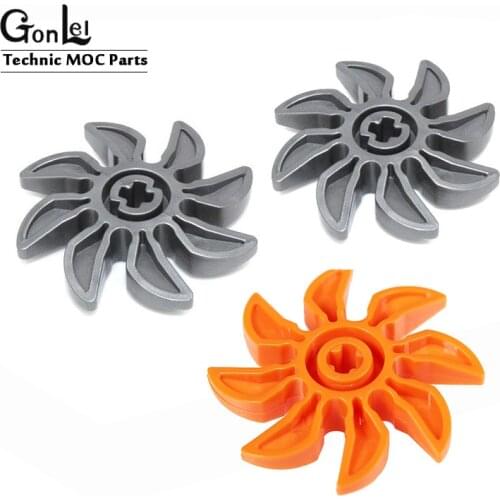 10Pcs/Lot High-Tech 41530 Propeller 8 Blade 5 Diameter MOC Building Blocks Brick Combination Mechanical DIY Toy Compatible 35185