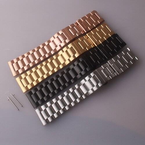 22mm 20mm Watchband Strap For Samsung Galaxy 3 Watch 42 46mm GEAR S3 Active2 Classic quick release pin Stainless Steel Bracelet