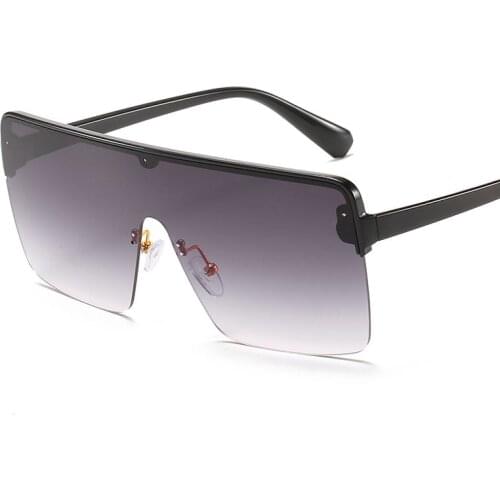 Oversize Women Sunglasses Rimless Eyeglasses Men Luxury Designer Sun Glasses Vintage Lunette Shades oculos feminino Eyewear