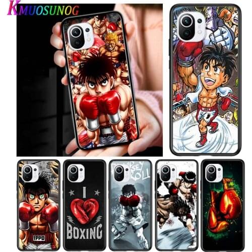 Hajime no ippo Anime for Xiaomi Mi 11 10T Note 10 Ultra 5G 9 9T SE 8 A3 A2 A1 6X Pro Play F1 Lite 5G Black Phone Case