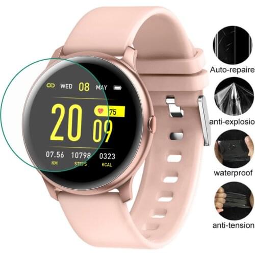 3pcs TPU Soft Protective Film Guard For RUNDOING LYKRY KW19 Smart Watch Women Men Smartwatch Screen Protector Cover Protection