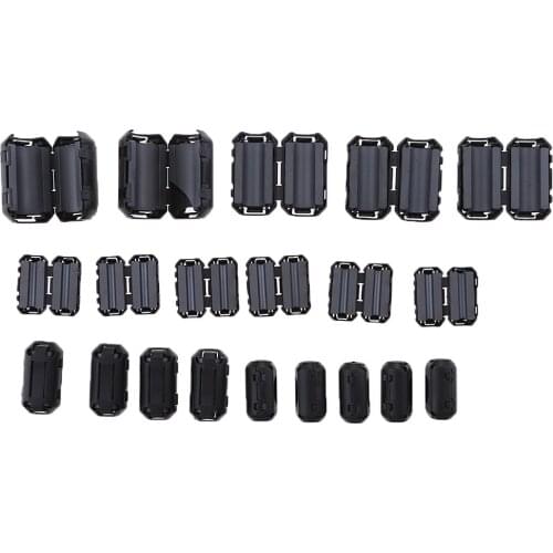 20x Noise Suppressor RFI EMI Cable Clip for 3mm/ 5mm/ 7mm/ 9mm/ 13mm Cables