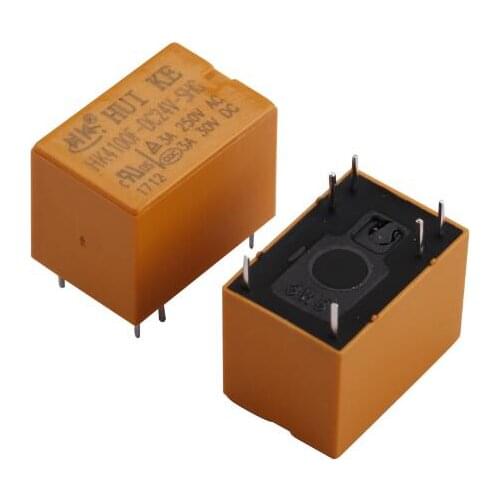 5PCS/LOT HK4100F-DC3V 5V 12V 24V-SHG Relay hk4100F-DC3/5/12/24V HK4100F 3/5/12/24V DIP6 3A 250V AC/ 3A 30V DC Resistor