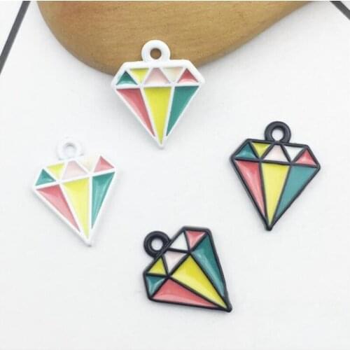 50pcs Diamond Pendant Painting Rhinestone Jewelry Appliques strass Flatback Earring Necklace Bracelet Hairpin Hair Clip Decor