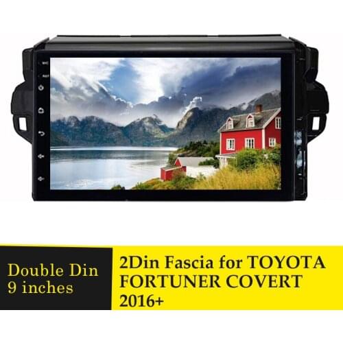 9 Inch Car Radio Fascia For Toyota Fortuner Covert 2016+ DVD Player Frame Install Panel Dash Mount Installation Dashboard Bezel