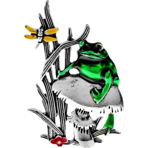 CINDY XIANG New Fashion Enamel Butterfly And Frog Brooches For Women And Men Cute Animal Party Casual Brooch Pins Jewelry Gifts