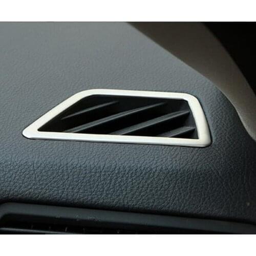 Dashboard Air Conditioning Outlet Frame Decoration Cover Trim For BMW 5 series F10 525 520 2011-17 Stainless Steel Car Styling