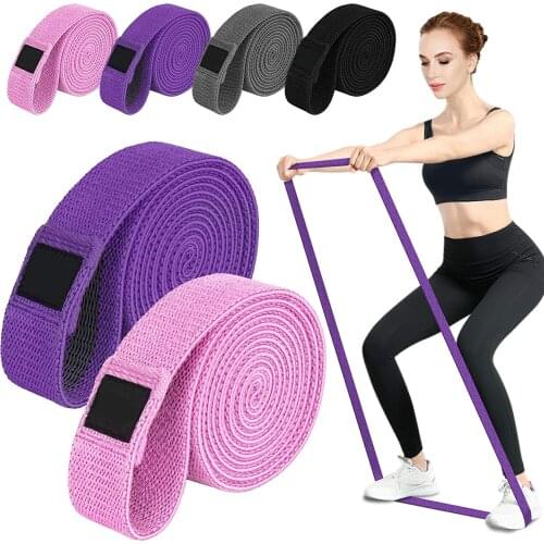 Long Fabric Resistance Bands Set Fitness Yoga Pull Up Assist Booty Hip Workout Exercise Home Gym Equipments Loop Elastic Band