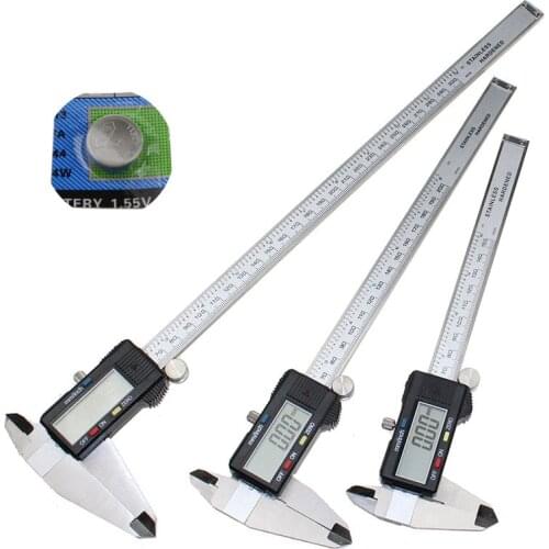 0-150/200/300mm 6" 8" 12" Stainless Steel Electronic Digital Caliper trammel Precision Metric Measurement Tool With LCD Screen