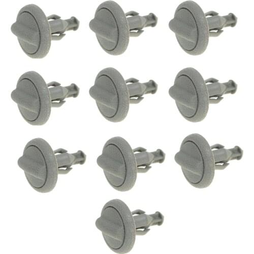 Quality 10 PCS Grey Plastic Parcel Shelf Clip Early Type End For Nissan Juke 799161KA3A