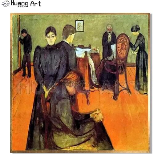 High Skill Painter Hand-Painted Famous Figure Oil Painting on Canvas Imitation Edvard Munc Wall Art Painting