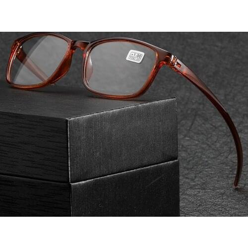 Classic Women Anti-Blue Light Reading Glasses Computer Men Square Plastic Ultralight Reading Glasses +1.0.+1.5.+2.0.+2.5.+3.0