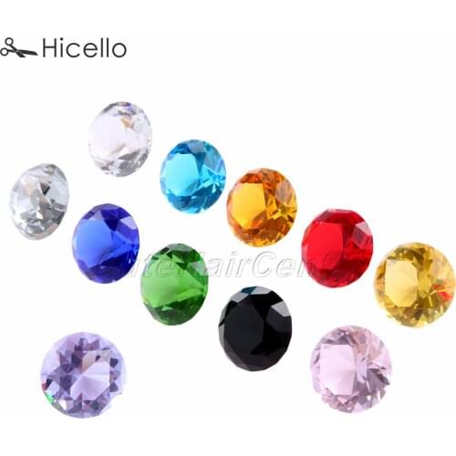 Crystal Diamond K9 Rhinestone Glass Giant Jewel Decoration 30mm colorful Sewing DIY Wedding Birthday Party Supplies Hicello