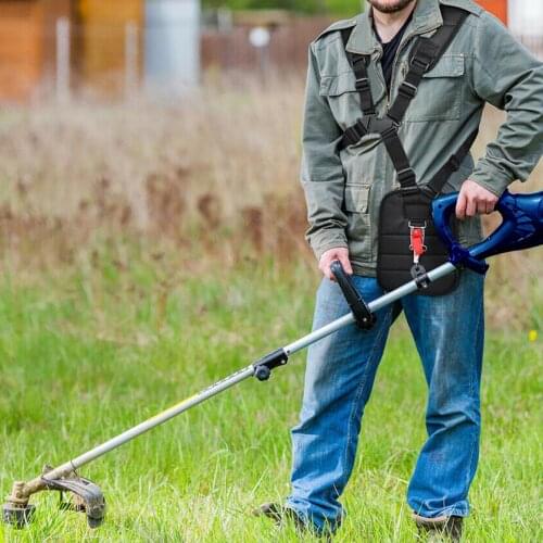 Trimmer Shoulder Strap Nylon Adjustable Black Side-Hanging Universal Mower Cropper Belt for Grass Trimmer Garden Brush Cutte