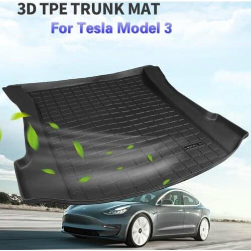 New Waterproof Car Trunk Mats For Tesla Model 3 Car Rear Trunk Storage Mat Cargo Tray Trunk Protective Pads Mat Accessories 2021