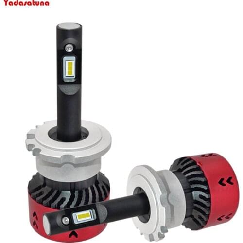 New V6 LED D1S D2S D3S D4S Car Headlight Bulbs with Advanced LED Chip and All In One Fanless Conversion Kit - 55W 6000K 9000Lm