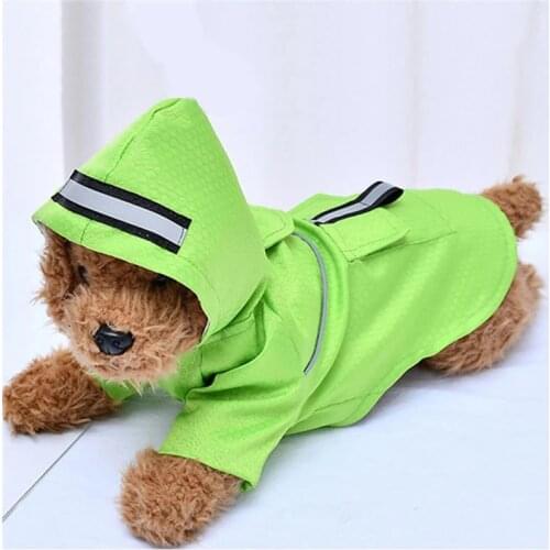 Dog clothes winter waterproof in Dog Coats Jackets Puppy Rainwear Raincoat solid Pet Hooded for small medium large pet dogs