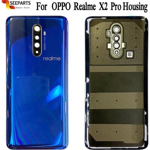 Original Battery Cover For Realme X2 Pro Back Battery Cover Replacement For Oppo Realme X2 Pro Back Housing Back Cover Case