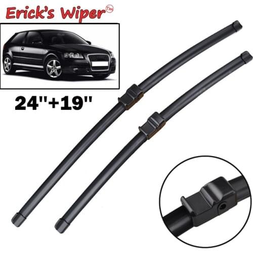 Ericks Wiper RHD & LHD Front Wiper Blades For Audi A3 8P 2003 2004 Windshield Windscreen Front Window 24"+19"