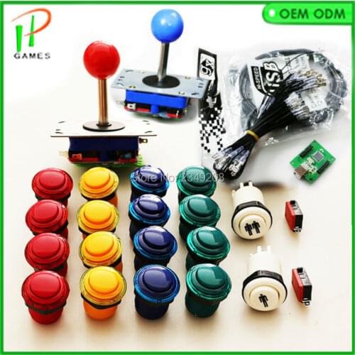 PC PS3 2 in 1 USB To Arcade DIY kit for PS/3 USB Keyboard zippy Joystick,Push button for MANE JAMMA Raspberry pi