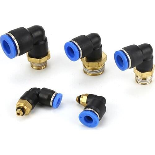 PL Air Gas Fitting Quick Fittings Connector Pneumatic Connectors 8mm 6mm 10mm OD Hose Tube
