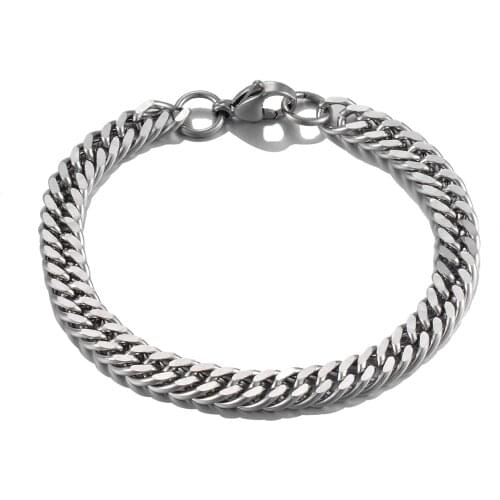 Popular Mens Stainless Steel Cuba Bracelet High Quality Men And Womens Jewelry Of Various Lengths