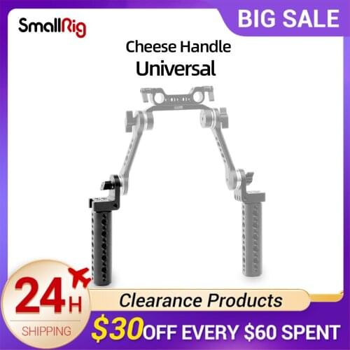 SmallRig Cheese Handle with Arri Rosette 360°angle adjustment & a cold shoe mount accessories For flash & LED video light - 1810
