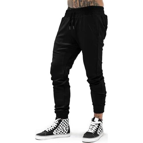 New Fashion Men Gym Pants Joggers Fitness Cotton Casual Long Pants Men Slim Fit Workout Sweatpants Tracksuit Trousers