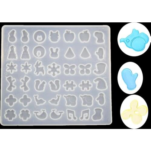 1=42pcs snowman cap cherry apple Silicone Mold for jewelry earring beads Resin Silicone Mould handmade DIY UV epoxy resin molds