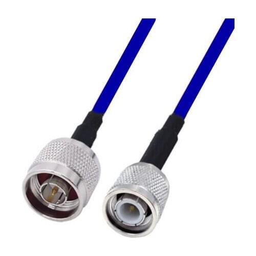 Blue Soft RG142 N Male to TNC Male Connector RF Coaxial Jumper Pigtail Cable