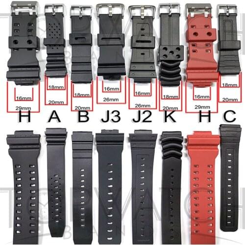 Watchband Silicone Rubber Replace Wristwatch Band Sports Strap for DW5600 9052 DW6900 G-5600 8900 GA110 GD110 GA100 GLS-100