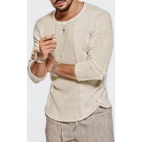 New Mens Fashion V-Neck Knit Sweater Male Long Sleeve Pullover Tops Slim Jumper Knitwear Autumn Winter Stripes Sweaters for Men