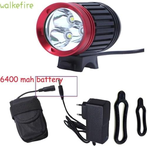 7000LM 3* XML T6LED Bicycle Light Angle Bike LED Front Flashlight Rechargeable Battery Cycling Lamp Bike Accessories Tail Light