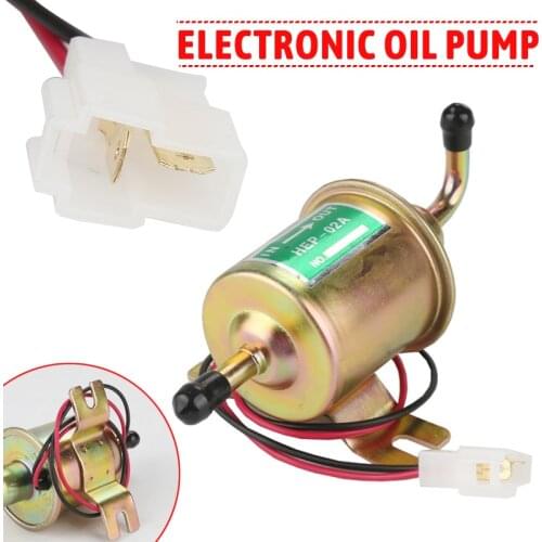 Universal 4-7PSI Low Pressure Diesel Gas Inline 12V Car Electric Fuel Transfer Pump Fit For Car Carburetor Motorcycle ATV