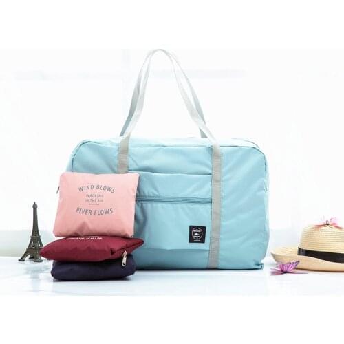 Waterproof Nylon Travel Bags Women Men Large Capacity Folding Duffle Totes Organizer Packing Cubes Luggage Girl Weekend Handbags