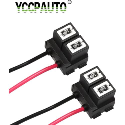 2Pcs High Quality Ceramics H1 H3 H7 Bulb Socket Adapter For Auto Car Headligt Fog Lamp Base Holder Connector Wiring Harness