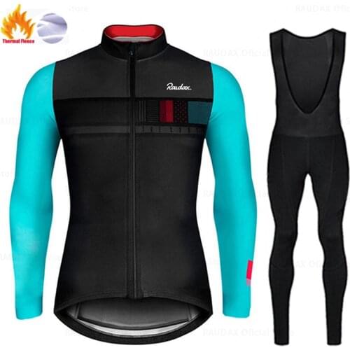 2021 Winter Fleece Cycling Clothing Set Mountian Bicycle Clothes Wear Ropa Ciclismo Racing Bike Clothing Cycling Set Jackets