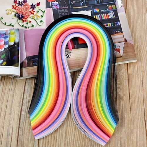 260pcs 3mm 39cm Rainbow Paper Quilling Strips Set Flower Gift Paper For Handmade Paper Decoration Craft DIY Quilling Tools