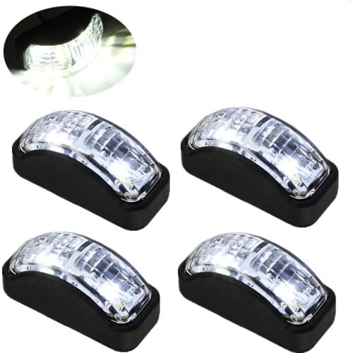4PCS LED Side Marker 12v Truck SMD LED Car Auto Truck Trailer Side Marker Light Blinker White Indicator Led Lights Accessories
