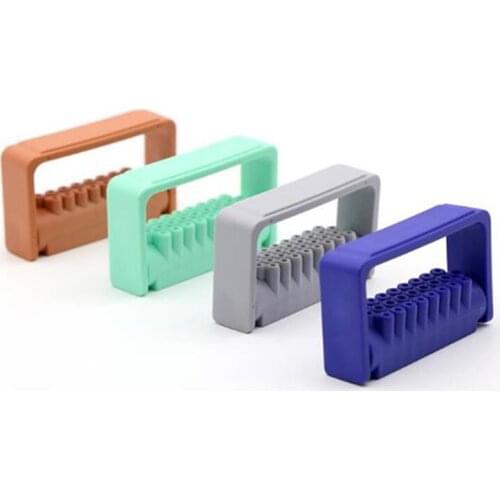 5pcs/Lot Dental Diamond Bur Holder Stand Autoclavable High Speed Polishing Bur Box Sterilizer Case