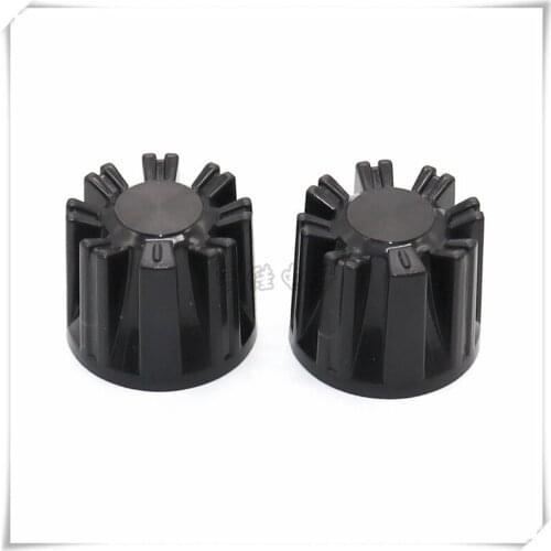 5 Pieces Plastic Flower Shaft Knob Diameter 25mm Height 20mm Potentiometer Encoder Knob Gear Shaped Inner Hole 6mm