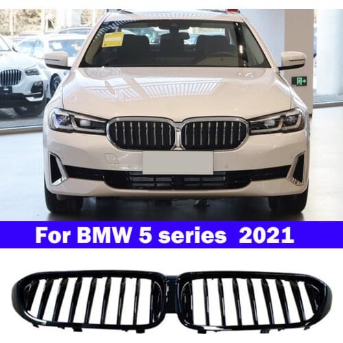 Car Styling Center Grill For BMW 5 series G30/G38 2021 ABS plastic front bumper grill Auto Vertical Bar Middle Grill