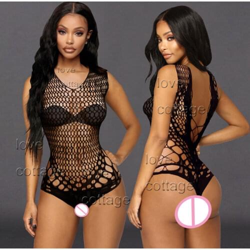 Fishnet Teddy Bodysuits catsuit Sexy Lingerie Women Erotic Underwear Bodystockings Baby Doll Intimates Mesh Body Sexy Stockings
