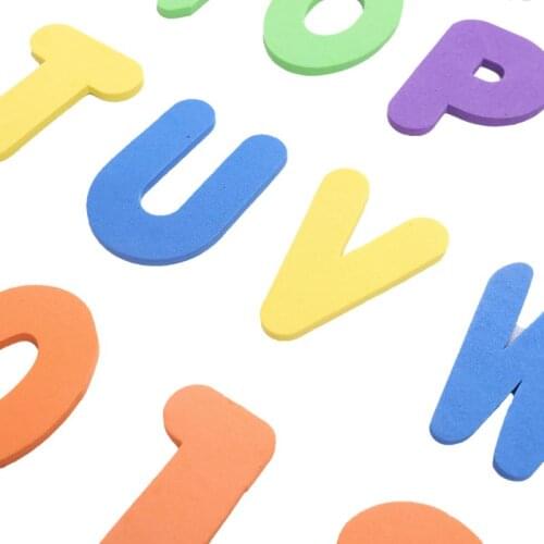 Baby Kids Sponge Foam Letters/Numeral Floating Bath Tub Swimming Play Toy 36 Pcs 24BE