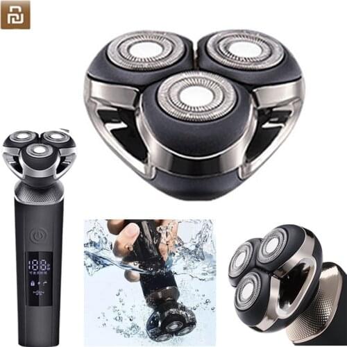 Xiaomi M3 Electric Shave Replacement Heads Electric Razor For Mens Beard Trimmer Wet and Dry 3D shaver Head Dual-layer blade