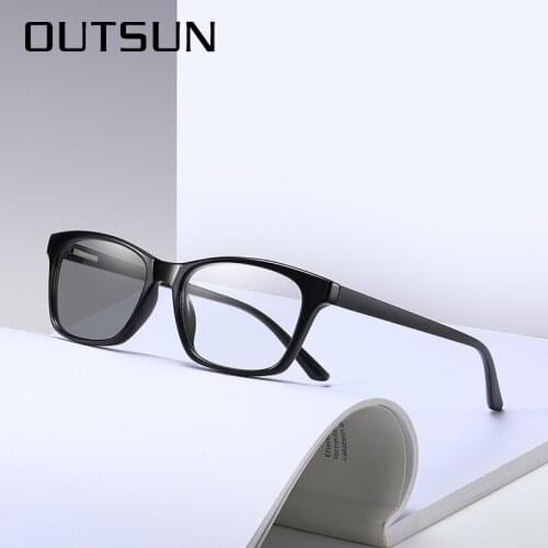 OUTSUN Photochromic Anti Blue Ray Computer Glasses Men Women Blue Light Blocking Spectale Frames Day Night Vision Eyewear